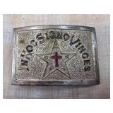 Knights Templar Buckle with Cross and Star Design