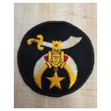 Shriner Embroidered Patch with Sword and Star