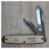 Masonic Lodge Folding Pocket Knife