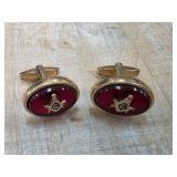 Gold-Tone Masonic Cufflinks