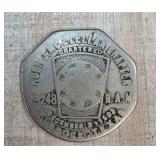 Masonic Silver-Tone Token with Engravings
