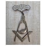 Freemason Pendant with Compasses and Square