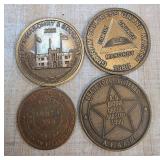 Four Masonic Commemorative Medals