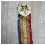 Order of the Eastern Star Ribbon Badge, 1938