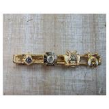 Gold-Tone Masonic and Fraternal Tie Bar