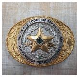 Commemorative Texas Masonic Belt Buckle