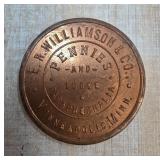 E.R. Williamson & Co. One Penny Token