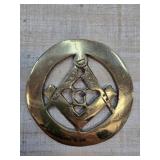 Brass Masonic Emblem Buckle