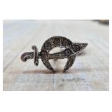 Sterling Silver Shriner Pin