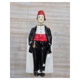 Ceramic Figurine Vase with Shriner Fez and Red Acc