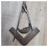 Masonic Pendant with Square and Compass Design