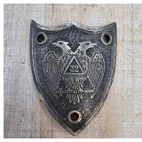 Fraternal Order Shield w 32nd Deg Master Mason Eag