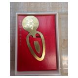Gold-Tone Bookmark with Eastern Star Emblem in Box
