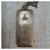 Gold-Tone Masonic Pocket Watch Fob with Chain