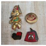 Four Masonic-Related Pins