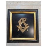 Framed Masonic Symbol Plaque by Philadelphia Mfg.
