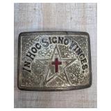Knights Templar Metal Belt Buckle