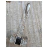 Glass Gavel With Inscribed Metal Band