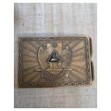 1985 Masonic Belt Buckle Made in USA