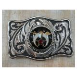 Decorative Metal Belt Buckle With Emblem