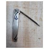 Sterling Silver 22g Engraved Folding Tool / File