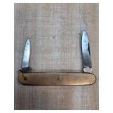Miller Bros Masonic Pocket Knife With Gold-Tone Ha