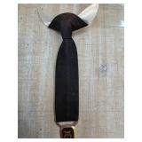 Black Ribbon with Gold-Tone Medallion Pendant