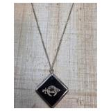 14k Gold Necklace with Square Shriner Pendant