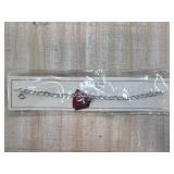 Sterling Silver Shriner Bracelet with Enamel Detai