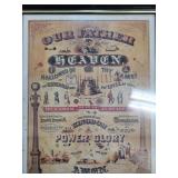 Framed Decorative ï¿½Our Fatherï¿½ Prayer Poster