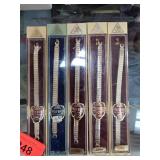 Five JB Prest-O-Flex Watchbands in Packages