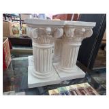 Four Decorative Corinthian Column Replicas