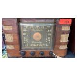 American Overseas Wooden Tube Radio