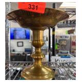 Polished Brass Pedestal Compote Bowl