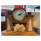 Wooden Mantel Clock by United Clock Corp.