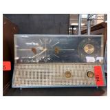 Airline Clock Radio with Blue Housing