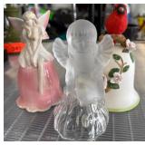 3 Bells with Angel, Fairy, and Bird Motif