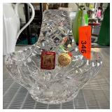 Hand-Cut Czech Lead Crystal Basket