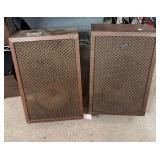 Vintage Sony Wooden Speakers