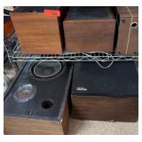 Five Vintage Wooden Speakers
