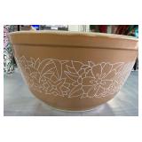 vintage Pyrex Mixing Bowl with Floral Design