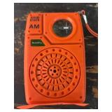 Vintage Orange Nobility Solid State AM Radio