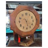 Wooden Octagonal Wall Clock