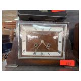 Wooden Mantel Clock with Roman Numerals
