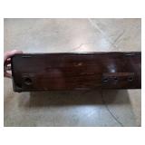 Wooden All-Wave Radio Cabinet with Labels