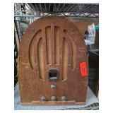 Vintage Wooden Cathedral-Style Radio