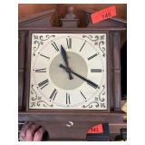 Wooden Wall-Mounted Clock with Roman Numerals