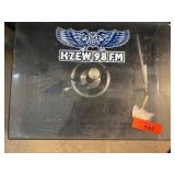 Vintage Record Player with KZEW 98 FM Decal