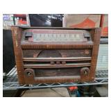 1940s Wooden Tube Radio Cabinet