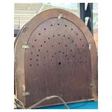 Wooden Cathedral-Style Radio Cabinet
